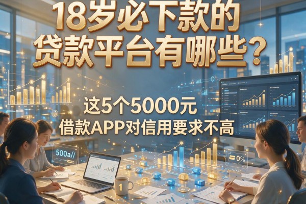 18岁必下款的贷款平台有哪些?这5个5000元借款APP对信用要求不高