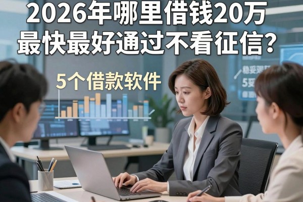 2026年哪里借钱20万最快最好通过不看征信?这5个借款软件稳妥又顺手
