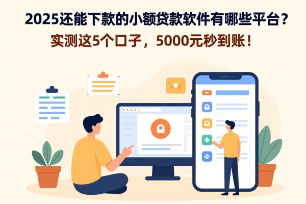 2025还能下款的小额贷款软件有哪些平台？实测这5个口子，5000元秒到账！