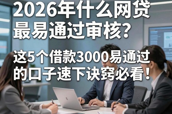 2026年什么网贷最易通过审核?这5个借款3000易通过的口子速下诀窍必看!