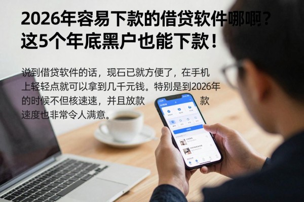 2026年容易下款的借贷软件有哪些?这5个年底黑户也能下款!