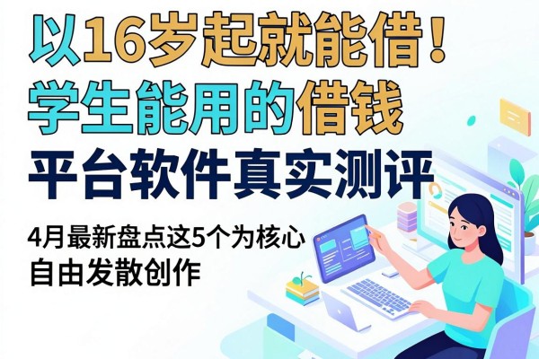 16岁起就能借！学生能用的借钱平台软件真实测评，4月最新盘点这5个