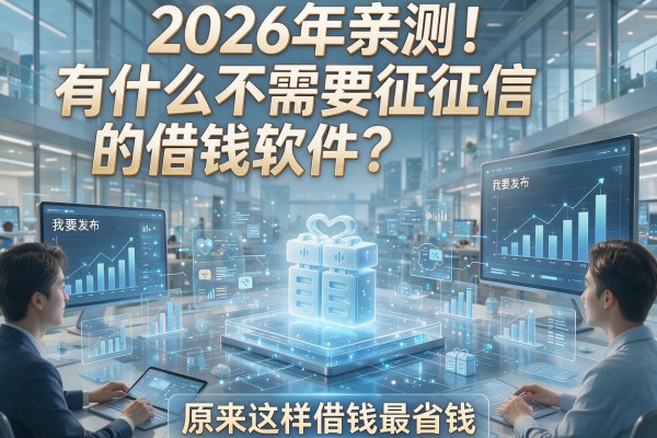 2026年亲测！有什么不需要征信的借钱软件？原来这样借钱最省钱！