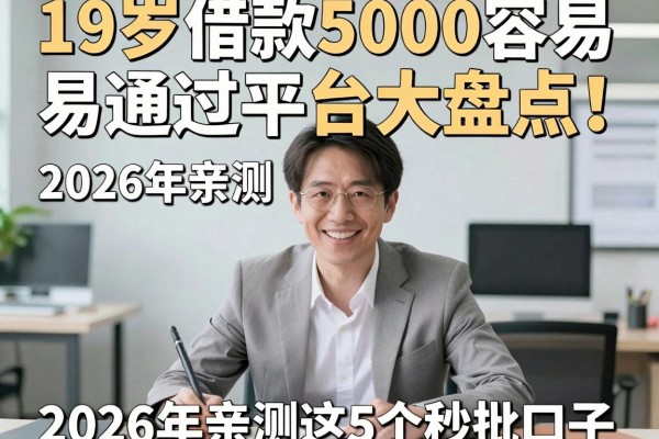 19岁借款5000容易通过平台大盘点!2026年亲测这5个秒批口子