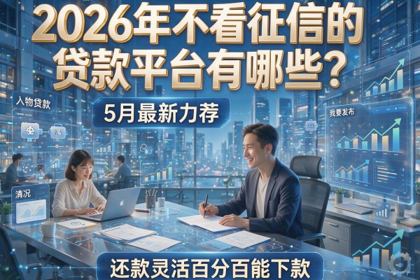 2026年不看征信的贷款平台有哪些？5月最新力荐，还款灵活百分百能下款！