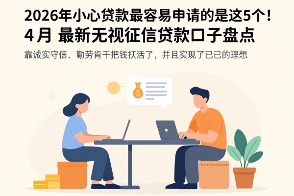 2026年小额贷款最容易申请的是这5个！4月最新无视征信贷款口子盘点