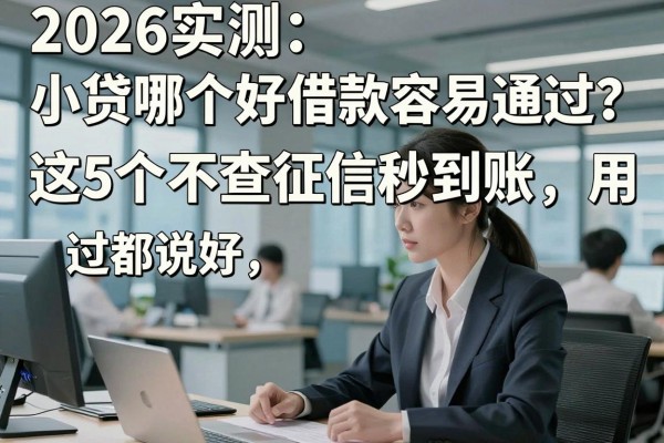 2026实测:小贷哪个好借款容易通过?这5个不查征信秒到账,用过都说好!