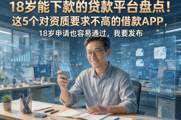 18岁能下款的贷款平台盘点！这5个对资质要求不高的借款APP，18岁申请也容易通过