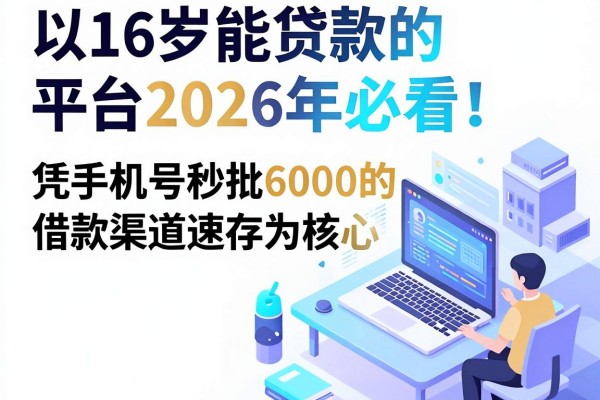16岁能贷款的平台2026年必看!凭手机号秒批6000的借款渠道速存