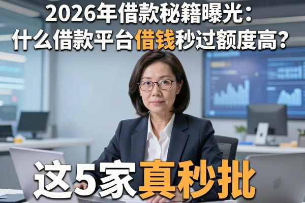 2026年借款秘籍曝光:什么借款平台借钱秒过额度高?这5家真秒批!