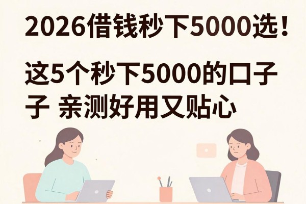 2026借钱秒下5000首选!这5个秒下5000的口子亲测好用又贴心