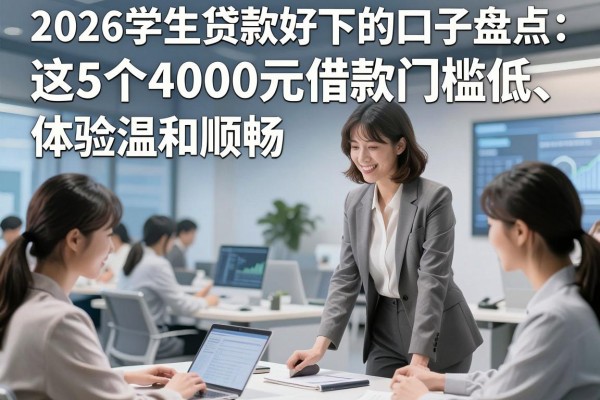 2026学生贷款好下的口子盘点：这5个4000元借款门槛低、体验温和顺畅