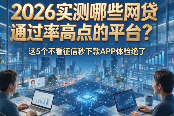 2026实测哪些网贷通过率高点的平台？这5个不看征信秒下款APP体验绝了