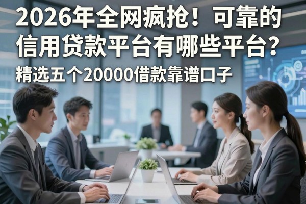 2026年全网疯抢!可靠的信用贷款平台有哪些平台?精选五个20000借款靠谱口子