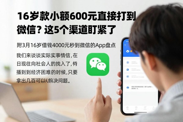 16岁借款小额600元直接打到微信?这5个渠道盯紧了,附3月16岁借钱4000元秒到微信的App盘点