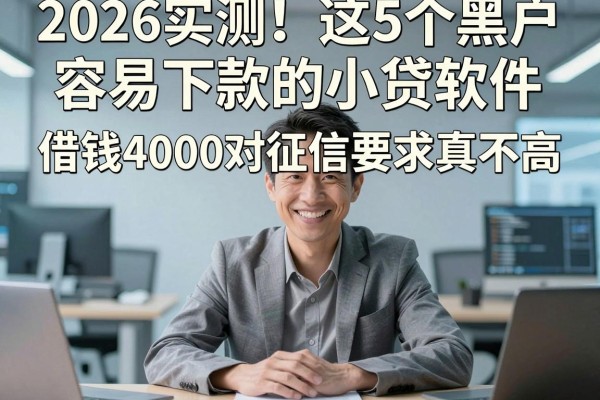 2026实测!这5个黑户容易下款的小贷软件,借钱4000对征信要求真不高