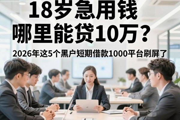 18岁急用钱哪里能贷10万?2026年这5个黑户短期借款1000平台刷屏了