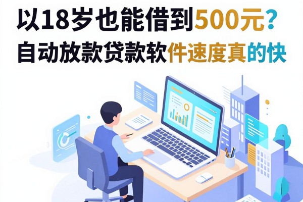 18岁也能借到500元?这5个自动放款贷款软件速度真的快