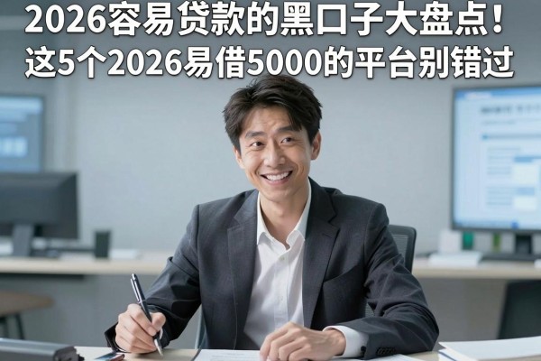 2026容易贷款的黑口子大盘点!这5个2026易借5000的平台别错过