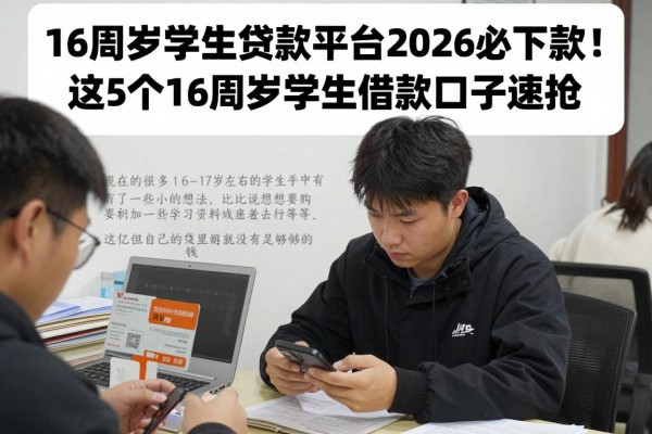 16周岁学生贷款平台2026必下款!这5个16周岁学生借款口子速抢