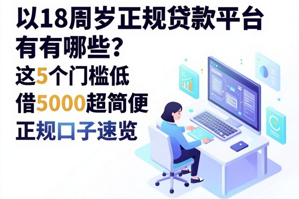18周岁正规贷款平台有哪些?这5个门槛低、借5000超简便的正规口子速览