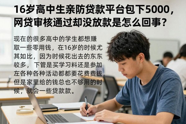 16岁高中生亲历贷款平台包下5000，网贷审核通过却没放款是怎么回事？