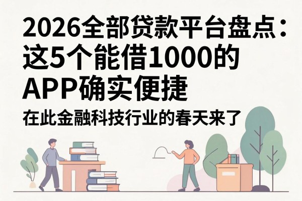 2026全部贷款平台盘点：这5个能借1000的APP确实便捷