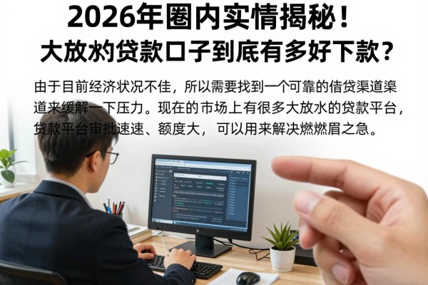 2026年圈内实情揭秘！大放水的贷款口子到底有多好下款？