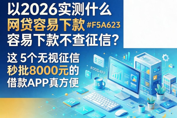 2026实测什么网贷容易下款不查征信？这5个无视征信秒批8000元的借款APP真方便