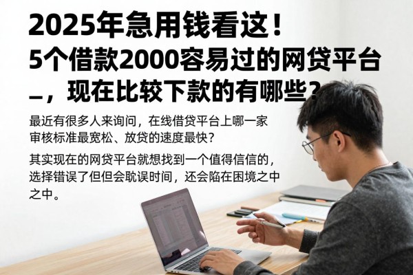 2025年急用钱看这!5个借款2000容易过的网贷平台,现在比较容易下款的有哪些?