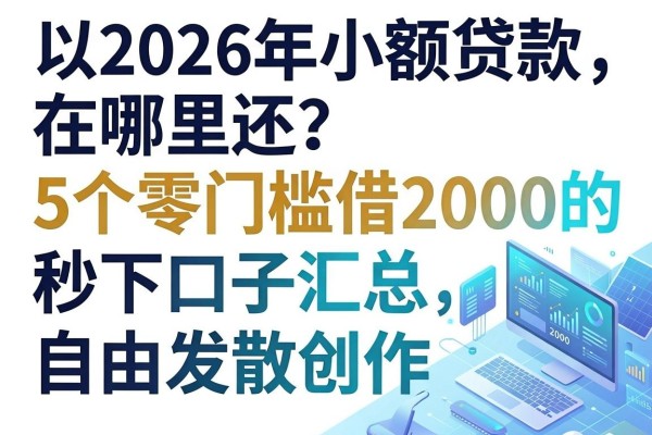 2026年小额贷款在哪里还?5个零门槛借2000的秒下口子汇总