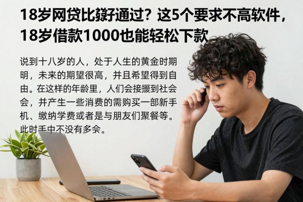 18岁网贷比较好通过?这5个要求不高的软件,18岁借款1000也能轻松下款