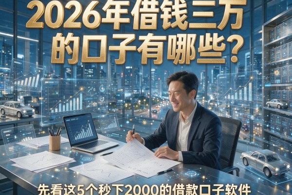 2026年借钱三万的口子有哪些？先看这5个秒下2000的借款口子软件！