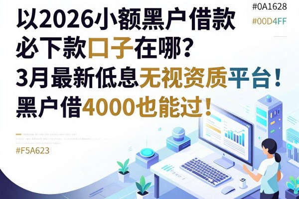 2026小额黑户借款必下款口子在哪？3月最新低息无视资质平台，黑户借4000也能过！