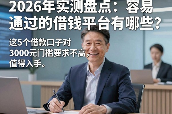 2026年实测盘点:容易通过的借钱平台有哪些?这5个借款口子对3000元门槛要求不高,值得入手