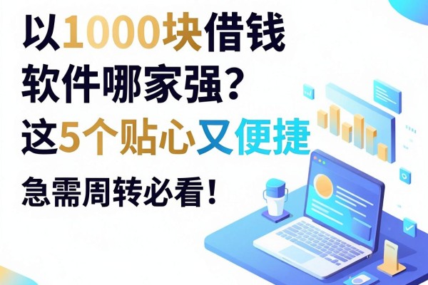 1000块借钱软件哪家强？这5个贴心又便捷，急需周转必看！