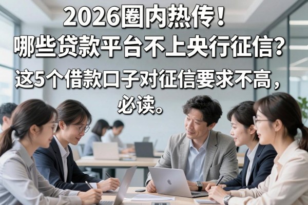 2026圈内热传！哪些贷款平台不上央行征信？这5个借款口子对征信要求不高，必读！
