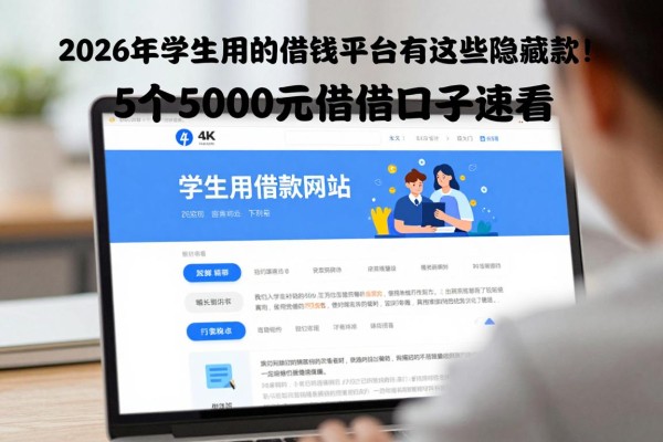 2026年学生用的借钱平台竟有这些隐藏款!5个5000元借款口子速看