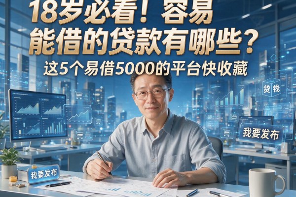 18岁必看！容易能借的贷款有哪些？这5个易借5000的平台快收藏