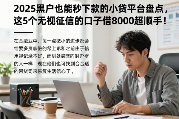 2025黑户也能秒下款的小贷平台盘点,这5个无视征信的口子借8000超顺手!