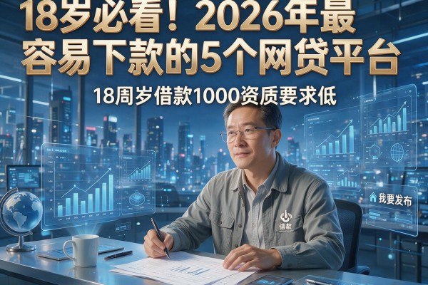18岁必看！2026年最容易下款的5个网贷平台，18周岁借款1000资质要求低