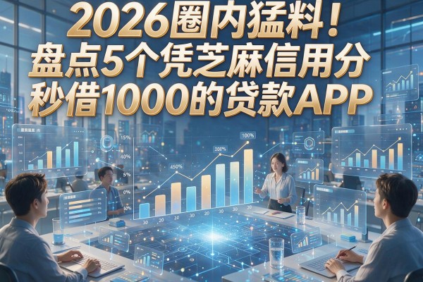 2026圈内猛料！盘点5个凭芝麻信用分秒借1000的贷款APP