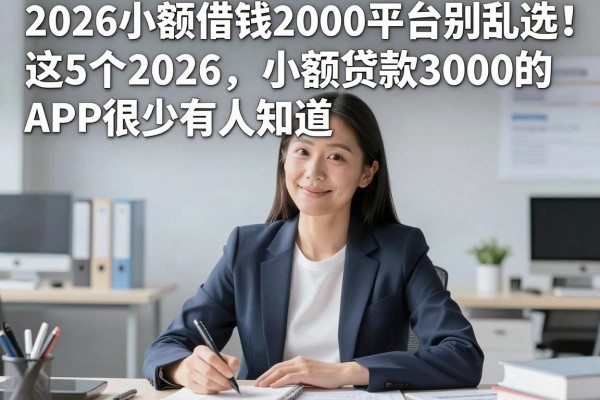 2026小额借钱2000平台别乱选!这5个2026小额贷款3000的APP很少有人知道
