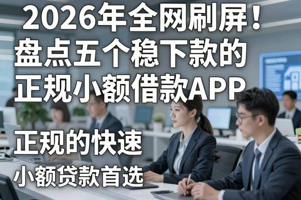 2026年全网刷屏!盘点五个稳下款的正规小额借款APP,正规的快速小额贷款首选