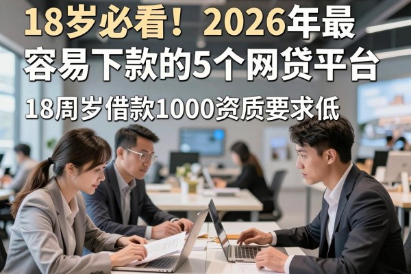 18岁必看！2026年最容易下款的5个网贷平台，18周岁借款1000资质要求低