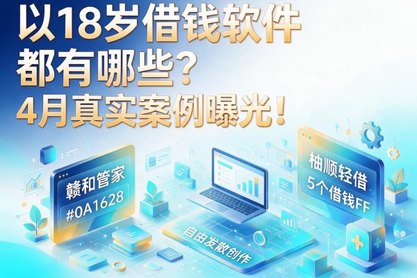 18岁借钱软件都有哪些？4月真实案例曝光！盘点赣和管家、柚顺轻借等5个借钱平台
