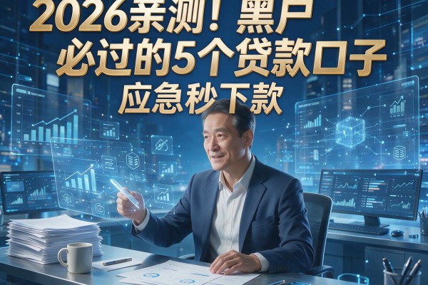 2026亲测！黑户必过的5个贷款口子，应急秒下款！