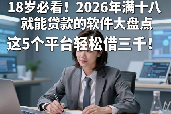 18岁必看!2026年满十八就能贷款的软件大盘点,这5个平台轻松借三千