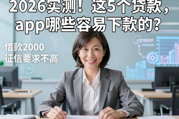 2026实测!这5个贷款app哪些容易下款的?借款2000征信要求不高