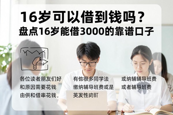 16岁可以借到钱吗？2026新手必看！盘点16岁能借30000的靠谱口子